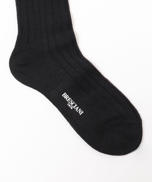 Bresciani（ブレシアニ）の「BRESCIANI / リネン メランジ ソックス（ソックス/靴下・メンズ・ネイビー/ベージュ/チャコールグレー/オレンジ系その他7/ダークブラウン/ブラック・ONE SIZE）」の10枚目の写真