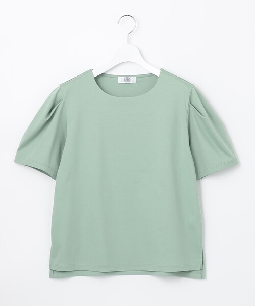 J.PRESS(ジェイプレス)の「【接触冷感・UVケア・消臭】スムースジャージー カットソー(Tシャツ/カットソー・レディース・スモーキーグリーン系/ホワイト系/ネイビー系/ベージュ系・LARGE/MEDIUM)」の14枚目の写真