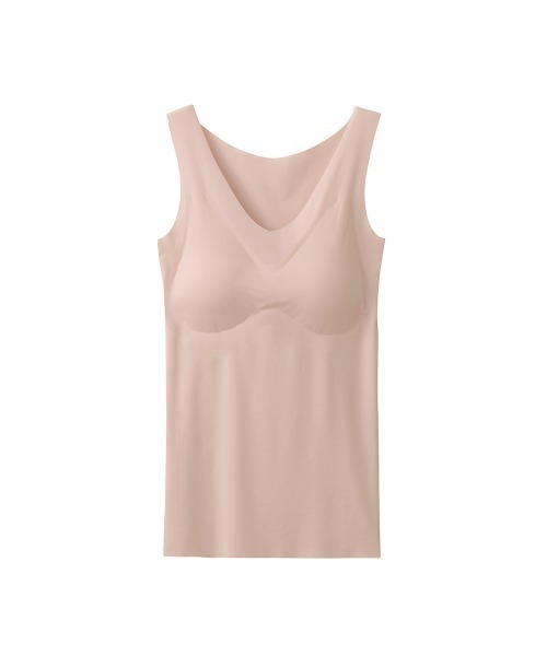 GUNZE（グンゼ）の「KIREILABO/キレイラボ パッド付きラン型インナー 縫い目がなくて低刺激＆ひんやり接触冷感（インナーウェア/肌着・レディース・スモークピンク/ブラック/サックスブルー/ベージュ系その他/ブルーグリーン・LARGE/MEDIUM/X-LARGE）」の5枚目の写真