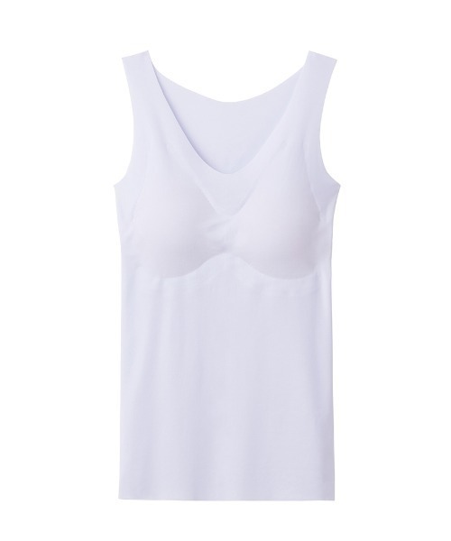 GUNZE（グンゼ）の「KIREILABO/キレイラボ パッド付きラン型インナー 縫い目がなくて低刺激＆ひんやり接触冷感（インナーウェア/肌着・レディース・スモークピンク/ブラック/サックスブルー/ベージュ系その他/ブルーグリーン・LARGE/MEDIUM/X-LARGE）」の6枚目の写真