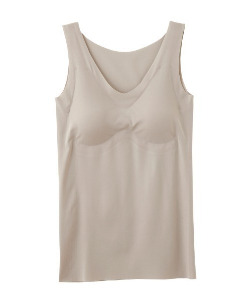 GUNZE（グンゼ）の「KIREILABO/キレイラボ パッド付きラン型インナー 縫い目がなくて低刺激＆ひんやり接触冷感（インナーウェア/肌着・レディース・スモークピンク/ブラック/サックスブルー/ベージュ系その他/ブルーグリーン・LARGE/MEDIUM/X-LARGE）」の13枚目の写真