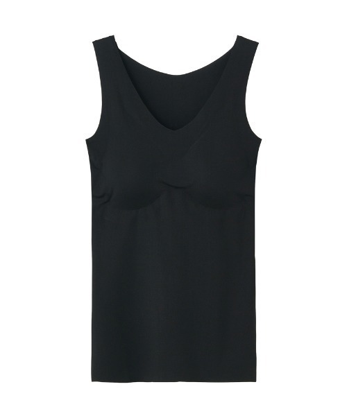 GUNZE（グンゼ）の「KIREILABO/キレイラボ パッド付きラン型インナー 縫い目がなくて低刺激＆ひんやり接触冷感（インナーウェア/肌着・レディース・スモークピンク/ブラック/サックスブルー/ベージュ系その他/ブルーグリーン・LARGE/MEDIUM/X-LARGE）」の15枚目の写真