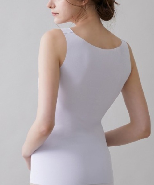 GUNZE（グンゼ）の「KIREILABO/キレイラボ パッド付きラン型インナー 縫い目がなくて低刺激＆ひんやり接触冷感（インナーウェア/肌着・レディース・スモークピンク/ブラック/サックスブルー/ベージュ系その他/ブルーグリーン・LARGE/MEDIUM/X-LARGE）」の20枚目の写真