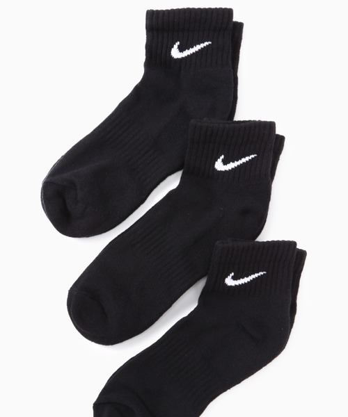NIKE(ナイキ)の「(NIKE)ソックス3P(ソックス/靴下・レディース・ブラック/ホワイト・FREE)」の1枚目の写真