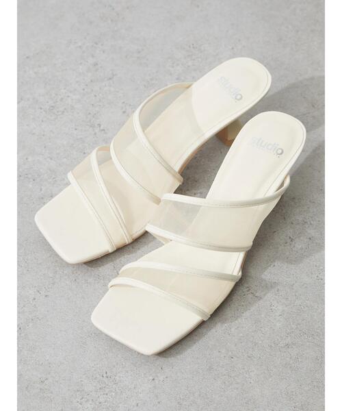 Green　Parks（グリーンパークス）の「キトゥンチュールサンダル（サンダル・レディース・アイボリー/モカ/ピンク・S/M/L/XL/XS）」の15枚目の写真