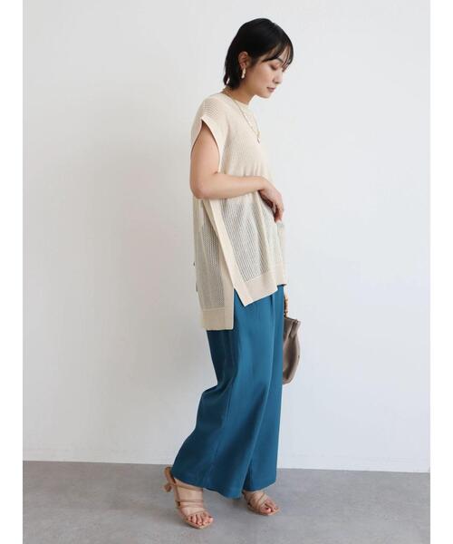 Green　Parks（グリーンパークス）の「キトゥンチュールサンダル（サンダル・レディース・アイボリー/モカ/ピンク・S/M/L/XL/XS）」の11枚目の写真