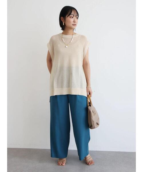 Green　Parks（グリーンパークス）の「キトゥンチュールサンダル（サンダル・レディース・アイボリー/モカ/ピンク・S/M/L/XL/XS）」の18枚目の写真