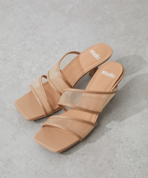 Green　Parks（グリーンパークス）の「キトゥンチュールサンダル（サンダル・レディース・アイボリー/モカ/ピンク・S/M/L/XL/XS）」の2枚目の写真