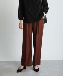 PICCIN | 【日本製】リネンライクセンタープレスイージーワイドパンツ(その他パンツ)