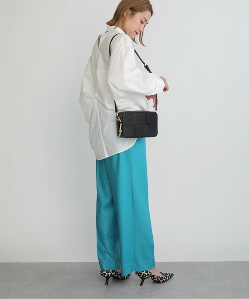 PICCIN（ピッチン）の「【日本製】リネンライクセンタープレスイージーワイドパンツ（その他パンツ・レディース・ブラック/ベージュ/ブラウン/エメラルド・S/M）」の10枚目の写真