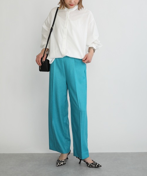 PICCIN（ピッチン）の「【日本製】リネンライクセンタープレスイージーワイドパンツ（その他パンツ・レディース・ブラック/ベージュ/ブラウン/エメラルド・S/M）」の13枚目の写真