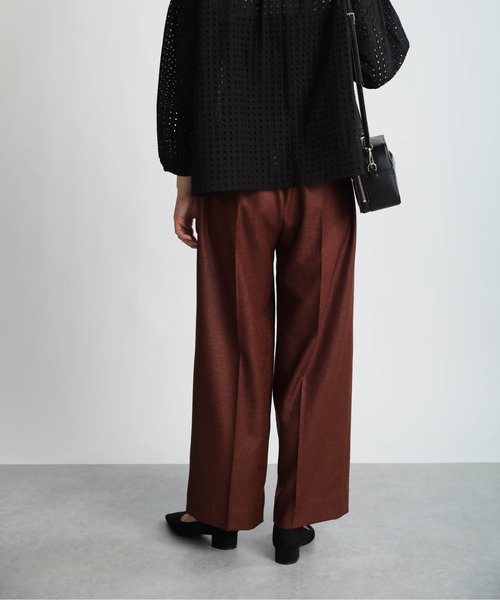 PICCIN（ピッチン）の「【日本製】リネンライクセンタープレスイージーワイドパンツ（その他パンツ・レディース・ブラック/ベージュ/ブラウン/エメラルド・S/M）」の16枚目の写真