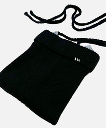 HUNTISM（ハンティズム）の「HUNTISM ハンティズム / Knit Shoulder ニットショルダー ミニスクエアショルダーバッグ ミニバッグ / htm223015（ショルダーバッグ）」
