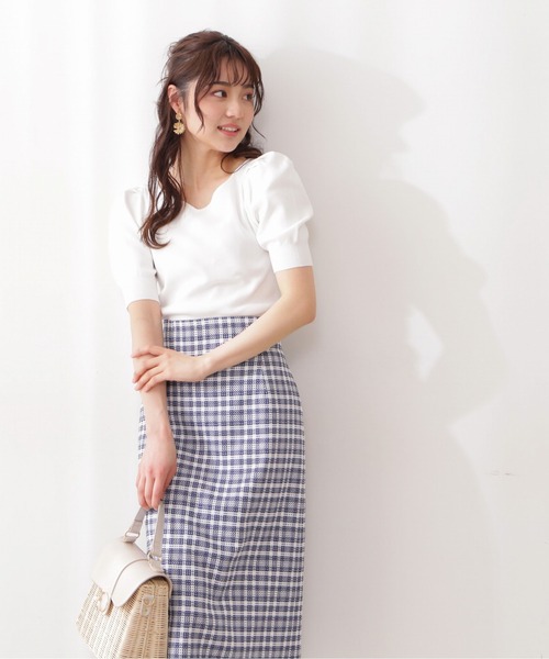 PROPORTION BODY DRESSING(プロポーションボディドレッシング)の「ハートカットニット / 1212170901(ニット/セーター・レディース・ホワイト/ブラック/ピンク/グリーン/ホワイト系その他・FREE)」の2枚目の写真