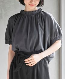 ネック&スリーブゴム使いTシャツ