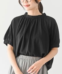 ネック&スリーブゴム使いTシャツ