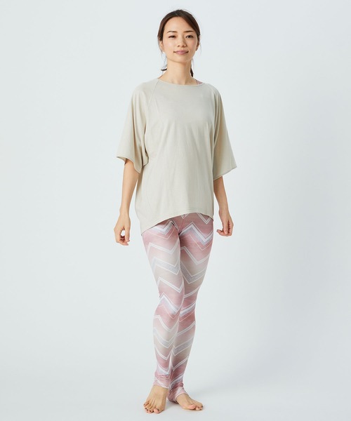 Julier Yoga and Relax(ジュリエヨガアンドリラックス)の「Julier リヨセルコットンソフト天竺バックギャザープルオーバー/エコ(Tシャツ/カットソー・レディース・ホワイト/ベージュ/ネイビー/ミント・FREE)」の12枚目の写真