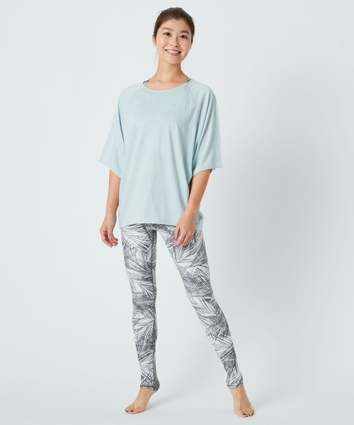 Julier Yoga and Relax(ジュリエヨガアンドリラックス)の「Julier リヨセルコットンソフト天竺バックギャザープルオーバー/エコ(Tシャツ/カットソー・レディース・ホワイト/ベージュ/ネイビー/ミント・FREE)」の16枚目の写真