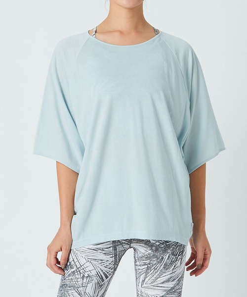 Julier Yoga and Relax(ジュリエヨガアンドリラックス)の「Julier リヨセルコットンソフト天竺バックギャザープルオーバー/エコ(Tシャツ/カットソー・レディース・ホワイト/ベージュ/ネイビー/ミント・FREE)」の19枚目の写真