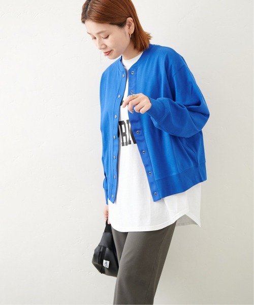 JOURNAL STANDARD（ジャーナルスタンダード）の「フライスDOTボタンカーディガン（カーディガン/ボレロ・レディース・ブラック/グリーン/ブルー系その他・FREE）」の15枚目の写真