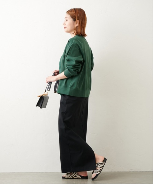 JOURNAL STANDARD（ジャーナルスタンダード）の「フライスDOTボタンカーディガン（カーディガン/ボレロ・レディース・ブラック/グリーン/ブルー系その他・FREE）」の10枚目の写真