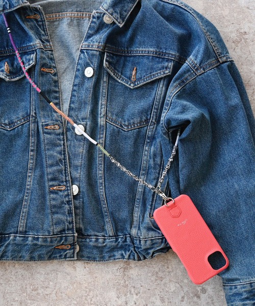 An+u（アンユー）の「ストラップ付 スマホケース・カバー iPhone13（スマホケース/カバー・レディース・ピンク/ベージュ/ブラック/イエロー/ライトブルー/グリーン/ブラウン/グレー・ONE SIZE）」の8枚目の写真