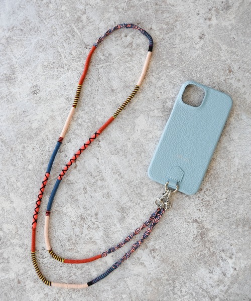 An+u（アンユー）の「ストラップ付 スマホケース・カバー iPhone13（スマホケース/カバー・レディース・ピンク/ベージュ/ブラック/イエロー/ライトブルー/グリーン/ブラウン/グレー・ONE SIZE）」の6枚目の写真