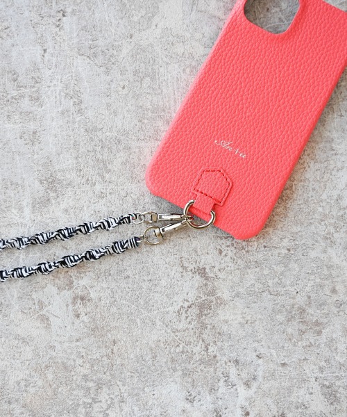 An+u（アンユー）の「ストラップ付 スマホケース・カバー iPhone13（スマホケース/カバー・レディース・ピンク/ベージュ/ブラック/イエロー/ライトブルー/グリーン/ブラウン/グレー・ONE SIZE）」の14枚目の写真