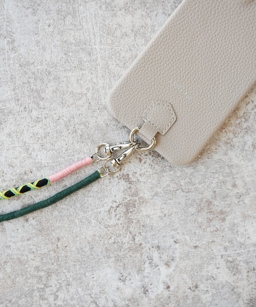 An+u（アンユー）の「ストラップ付 スマホケース・カバー iPhone13（スマホケース/カバー・レディース・ピンク/ベージュ/ブラック/イエロー/ライトブルー/グリーン/ブラウン/グレー・ONE SIZE）」の10枚目の写真