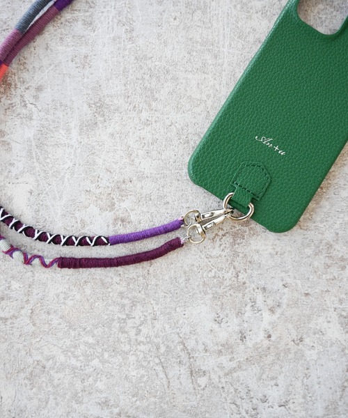 An+u（アンユー）の「ストラップ付 スマホケース・カバー iPhone13（スマホケース/カバー・レディース・ピンク/ベージュ/ブラック/イエロー/ライトブルー/グリーン/ブラウン/グレー・ONE SIZE）」の9枚目の写真