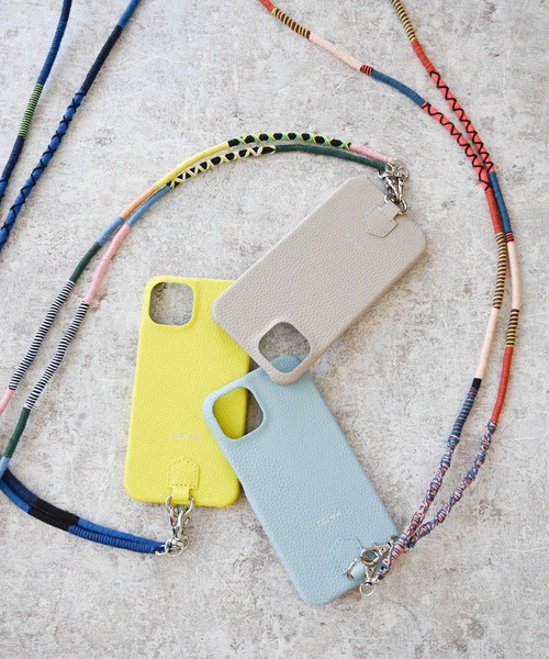 An+u（アンユー）の「ストラップ付 スマホケース・カバー iPhone13（スマホケース/カバー・レディース・ピンク/ベージュ/ブラック/イエロー/ライトブルー/グリーン/ブラウン/グレー・ONE SIZE）」の17枚目の写真