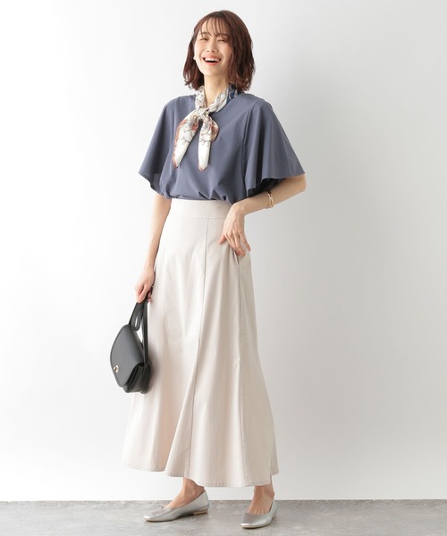 GLOBAL WORK（グローバルワーク）の「快適2WAYフレアスリーブプルオーバー/274457（Tシャツ/カットソー・レディース・ブラック/オフホワイト/スモークピンク/カーキ/グレイッシュブルー/グリーン系その他3・MEDIUM/LARGE）」の14枚目の写真