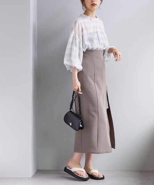 natural couture(ナチュラルクチュール)の「ほど良い肌見せが今年らしい WEB限定サイズ有り/ミニ裏付きハイウエストスリットスカート(スカート・レディース・ピンク/モカ/ブラック/アイボリー・SMALL/MEDIUM)」の18枚目の写真