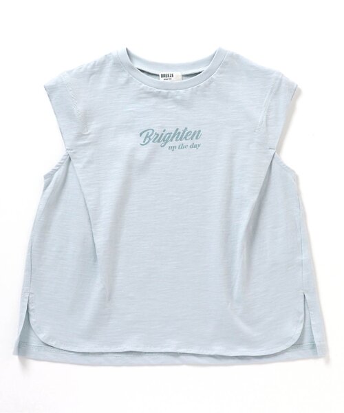 BREEZE（ブリーズ）の「/タックスリーブTシャツ（Tシャツ/カットソー・キッズ・チャコール/サックスブルー/オレンジ・100/110/120/130/150/90/140）」の3枚目の写真