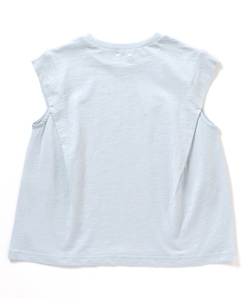 BREEZE（ブリーズ）の「/タックスリーブTシャツ（Tシャツ/カットソー・キッズ・チャコール/サックスブルー/オレンジ・100/110/120/130/150/90/140）」の7枚目の写真