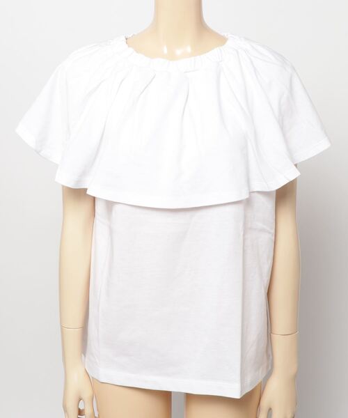 MANASTASH（マナスタッシュ）の「MANASTASH/マナスタッシュ　天竺衿ノースリーブ（タンクトップ・レディース・ホワイト/ブラック・FREE）」の6枚目の写真