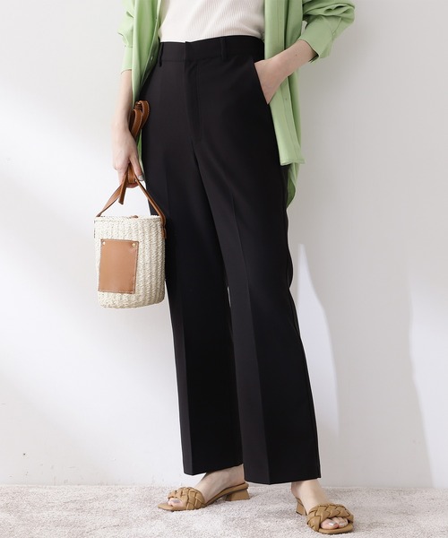 N.（N. Natural Beauty Basic）（エヌエヌナチュラルビューティーベーシック）の「センタープレスフレアパンツ（その他パンツ・レディース・ブラック/イエロー/レッド/ブルー・MEDIUM）」の13枚目の写真