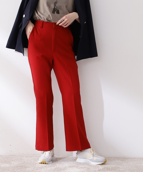 N.（N. Natural Beauty Basic）（エヌエヌナチュラルビューティーベーシック）の「センタープレスフレアパンツ（その他パンツ・レディース・ブラック/イエロー/レッド/ブルー・MEDIUM）」の8枚目の写真