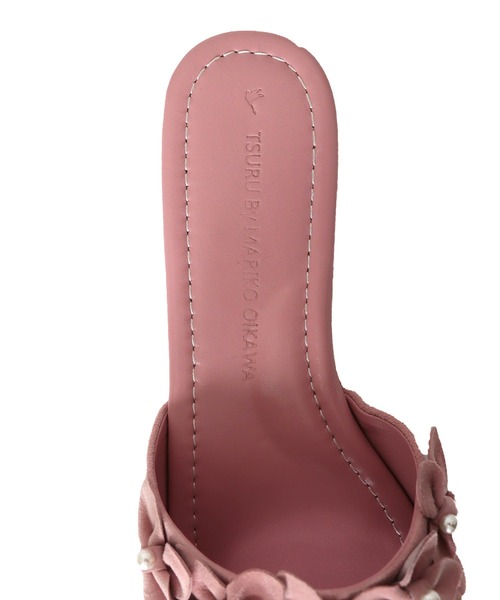 TSURU by Mariko Oikawa（ツルバイマリコオイカワ）の「TSURU by Mariko Oikawa / Amalfi(パールフラワーフラットサンダル)（サンダル・レディース・ブラック/ピンク・35/36/37）」の21枚目の写真