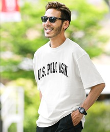 US.POLO ASSN./ユーエスポロアッスン ブランド別注 オーバーサイズナンバリング半袖Tシャツ