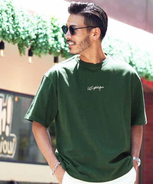 U.S. POLO ASSN.(ユーエスポロアッスン)の「US.POLO ASSN./ユーエスポロアッスン ブランド別注 オーバーサイズナンバリング半袖Tシャツ(Tシャツ/カットソー・メンズ・ホワイト/ブラック/ライトベージュ/ネイビー/ダークグリーン/グリーン系その他/ブラック系その他/ブルー系その他/ベージュ系その他/ホワイト系その他/ブルー系その他2/チャコール/グリーン系その他2/グレー系その他/ブラック系その他3/ブルー系その他3/ブラック系その他2/ホワイト系その他3/ホワイト系その他2/ベージュ系その他2/ブラック系その他5/グレー系その他2/ホワイト系その他5/グリーン系その他3・X-LARGE/MEDIUM/LARGE)」の19枚目の写真