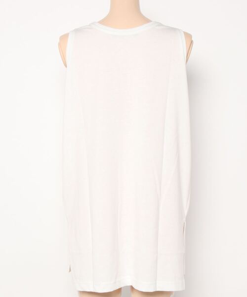 Right-on（ライトオン）の「【HONEYSUCKLE ROSE】裾スリットタンク（タンクトップ・レディース・ホワイト・S/M/L）」の2枚目の写真