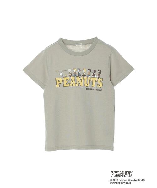 koe（コエ）の「【PEANUTS】スヌーピーTシャツ*（Tシャツ/カットソー・キッズ・ホワイト/ブラウン/オフホワイト/カーキ/イエロー/グレイッシュベージュ・100/110/120/130）」の12枚目の写真