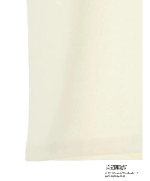 koe（コエ）の「【PEANUTS】スヌーピーTシャツ*（Tシャツ/カットソー・キッズ・ホワイト/ブラウン/オフホワイト/カーキ/イエロー/グレイッシュベージュ・100/110/120/130）」の16枚目の写真