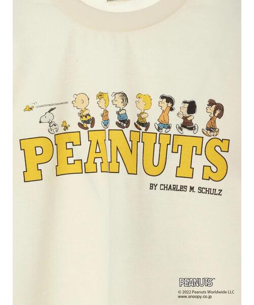 koe（コエ）の「【PEANUTS】スヌーピーTシャツ*（Tシャツ/カットソー・キッズ・ホワイト/ブラウン/オフホワイト/カーキ/イエロー/グレイッシュベージュ・100/110/120/130）」の18枚目の写真