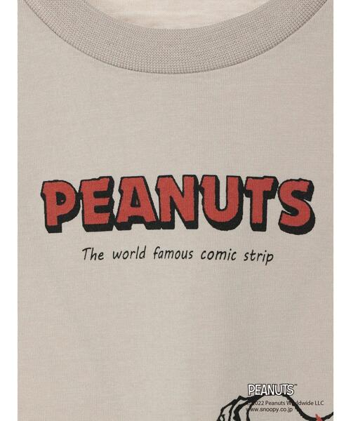 koe（コエ）の「【PEANUTS】スヌーピーTシャツ*（Tシャツ/カットソー・キッズ・ホワイト/ブラウン/オフホワイト/カーキ/イエロー/グレイッシュベージュ・100/110/120/130）」の22枚目の写真