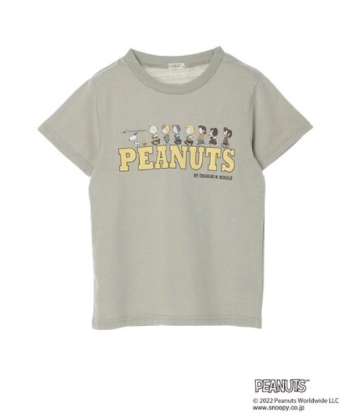 koe（コエ）の「【PEANUTS】スヌーピーTシャツ*（Tシャツ/カットソー・キッズ・ホワイト/ブラウン/オフホワイト/カーキ/イエロー/グレイッシュベージュ・100/110/120/130）」の5枚目の写真