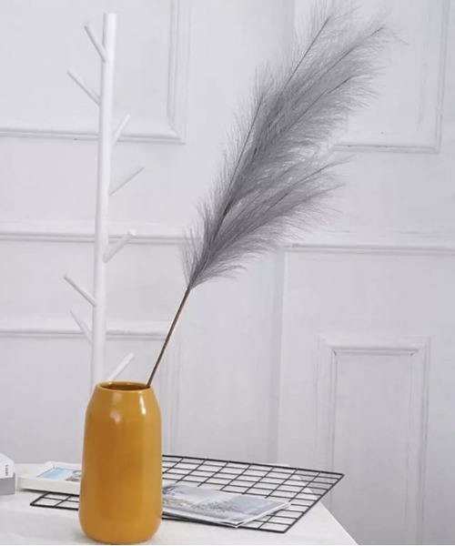 Port（ポート）の「くすみカラー ふわふわ  パンパスグラス / フェイクグリーン / 造花 / ドライフラワー #_（インテリア雑貨・レディース・ホワイト/ブラウン/グレー・FREE）」の8枚目の写真