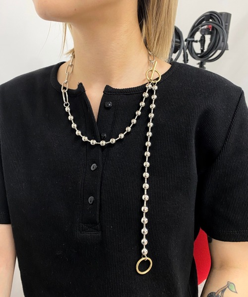 Six M（シックスエム）の「【SixM/シックスエム】MIXネックレス（ネックレス・レディース・シルバー・FREE）」の11枚目の写真