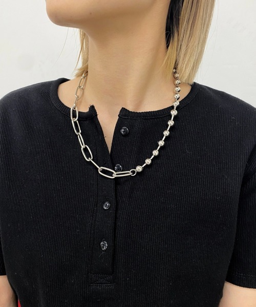 Six M（シックスエム）の「【SixM/シックスエム】MIXネックレス（ネックレス・レディース・シルバー・FREE）」の12枚目の写真